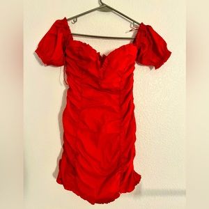For Love and Lemons red mini dress, never worn, size XS